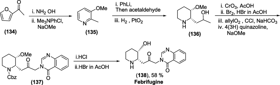 Synthesis ofFebrifugine.