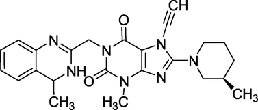 Structure of Linagliptin.