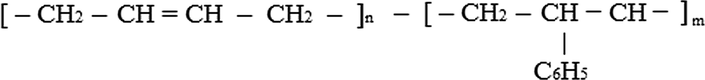 Formula of butadiene-styrene rubbers.