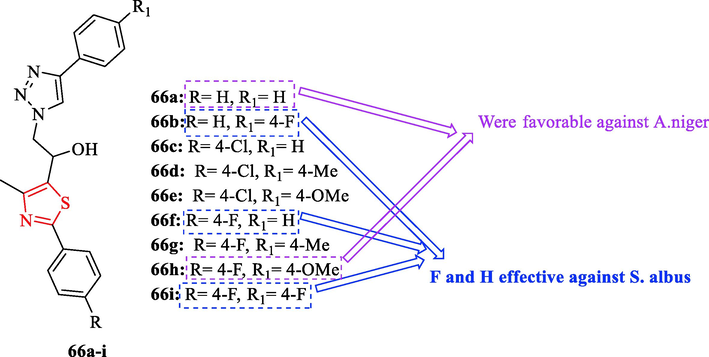 Chemical structures 66a-i (Jagadale et al., 2020)