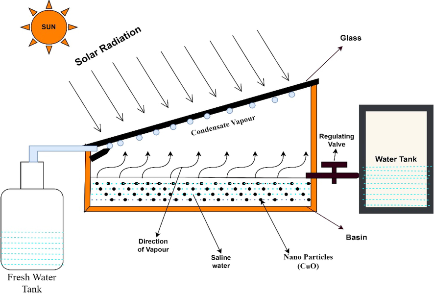 Schematic illustration of the solar desalination system (Iqbal et al. 2021).