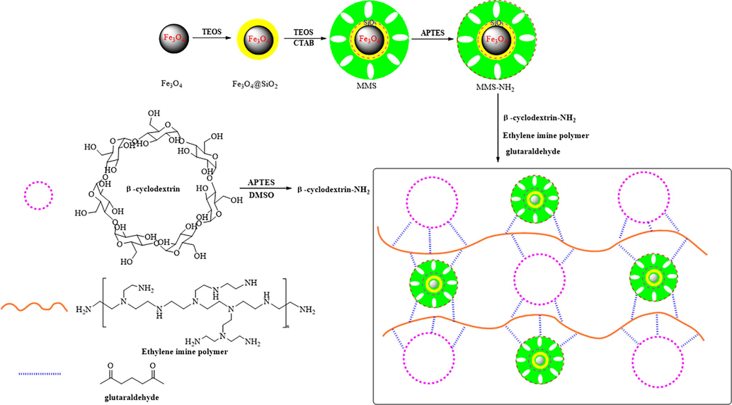 Schematic illustration of the preparation of the EIP-β-CD.