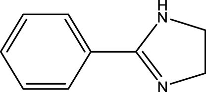 The molecular structure of 2-phenyl imidazoline.