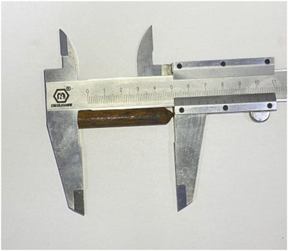 Sample size measurement diagram.