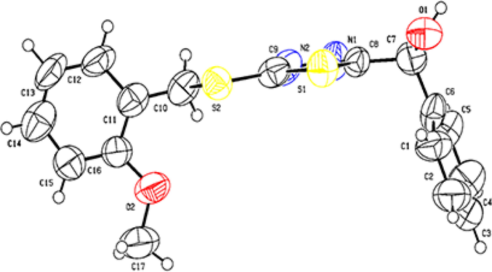 Single crystal structure of F16.