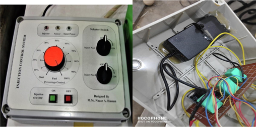 The control mechanism for LPG injection.