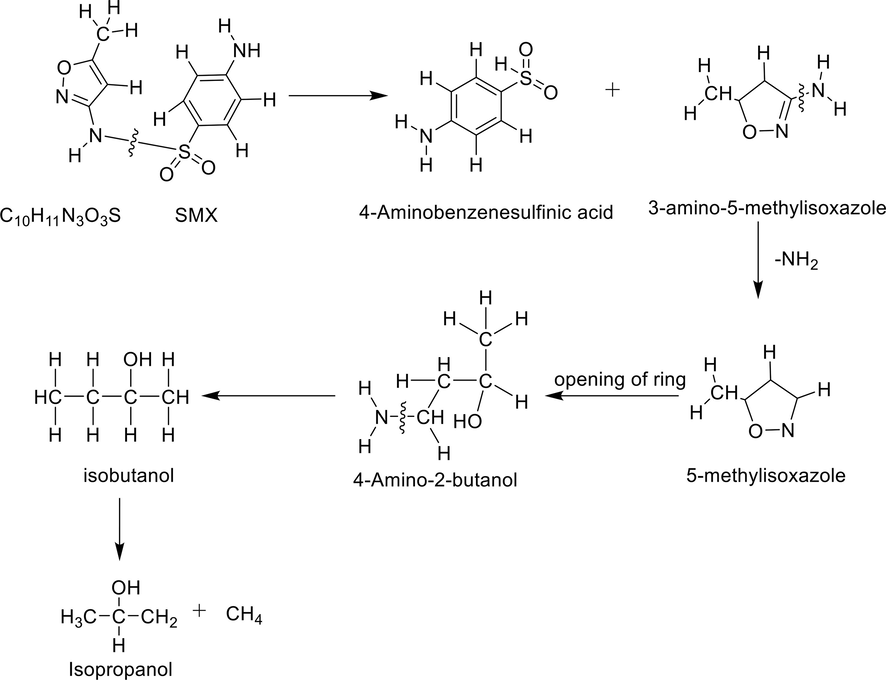 Schematic representation of conversion of isopropanol to methane under anoxic set up.