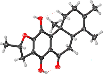 X-ray crystallographic structure of 2.