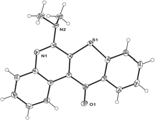 ORTEP diagram of compound 25.