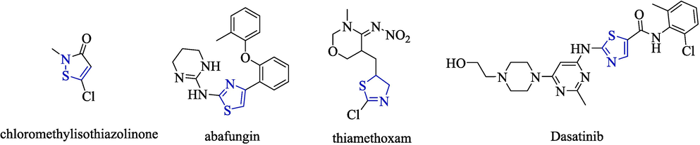 Thiazole active group fragment.