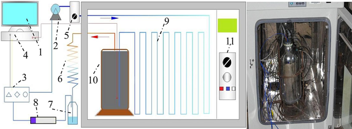 Schematic of sealed oxygen consumption experimental device.