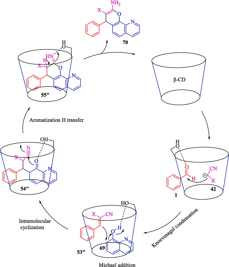 The suitable mechanism for the reaction.