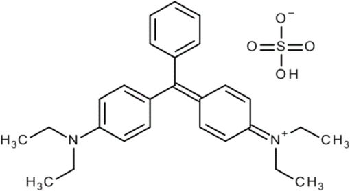 Brilliant Green Molecular Structure.