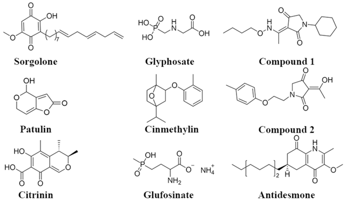 Some natural product herbicides.
