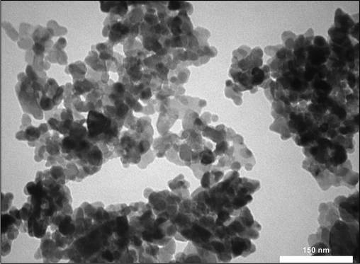 TEM micrographs of Rutin-PEG-PtNPs.