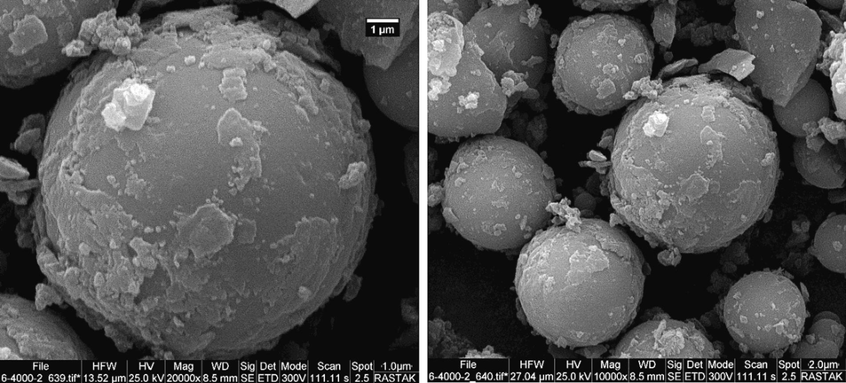 Scanning electron microscopy (SEM) of reused catalyst.