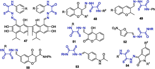 Hydrazones resulting from reactions of OAT with various aldehydes.