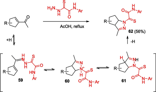 Synthesis of pyrazolines.