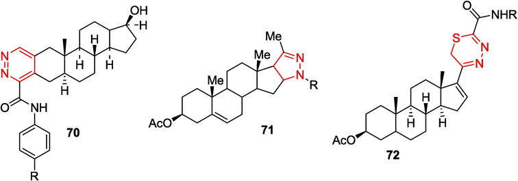 Synthesis of steroids containing various heterocycles on the basis of OAT.