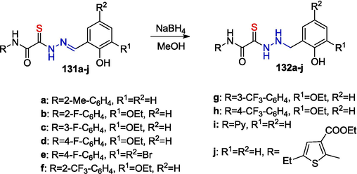 Reduction of OATH in methanol.