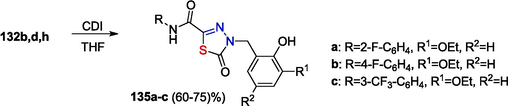 Reaction of OATH reduction products with carbonyldiimidazole.