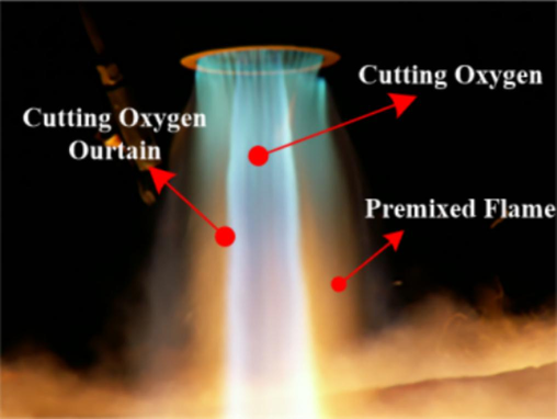 Oxygen-flame cutting morphology.