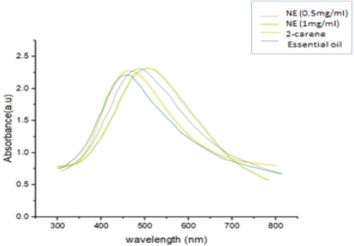 UV–visible absorption spectrum.