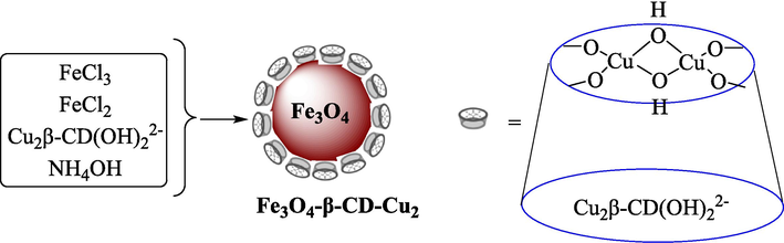 The construction of Fe3O4-β-CD-Cu2.